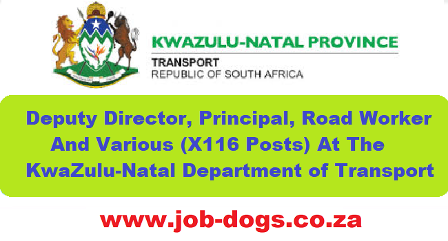 KZN Department of Transport Vacancies