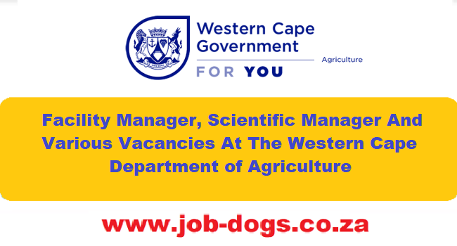 Western Cape Department of Agriculture Vacancies