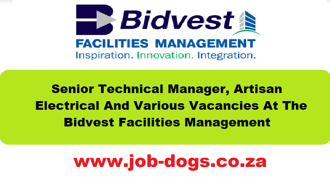 Bidvest Facilities Management Vacancies