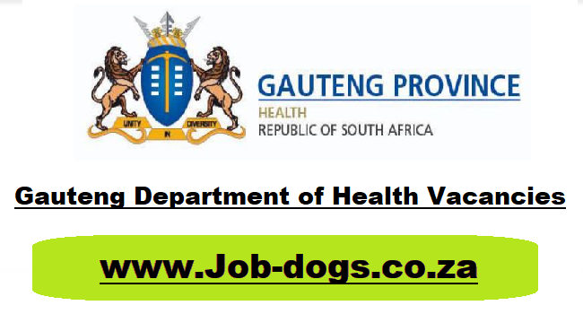 Gauteng Department of Health Vacancies