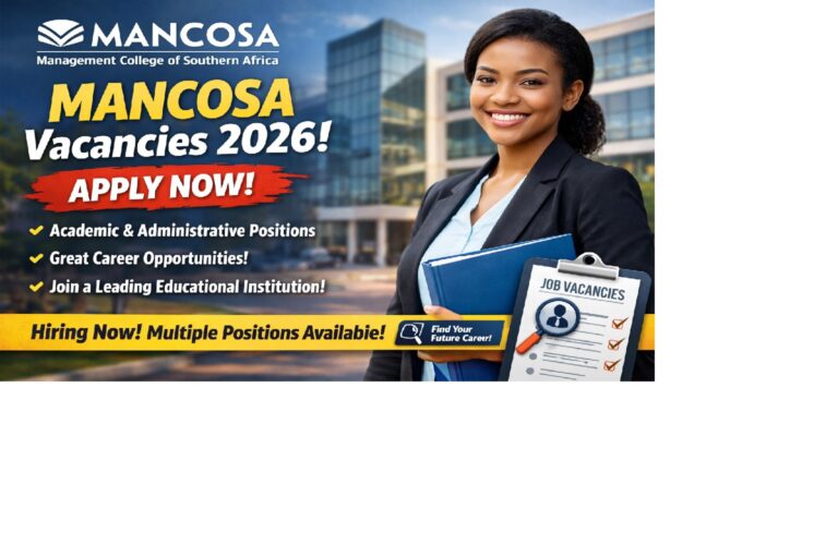 MANCOSA Vacancies 2026