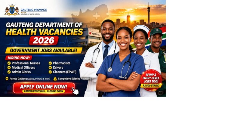 Gauteng Department of Health Vacancies 2026