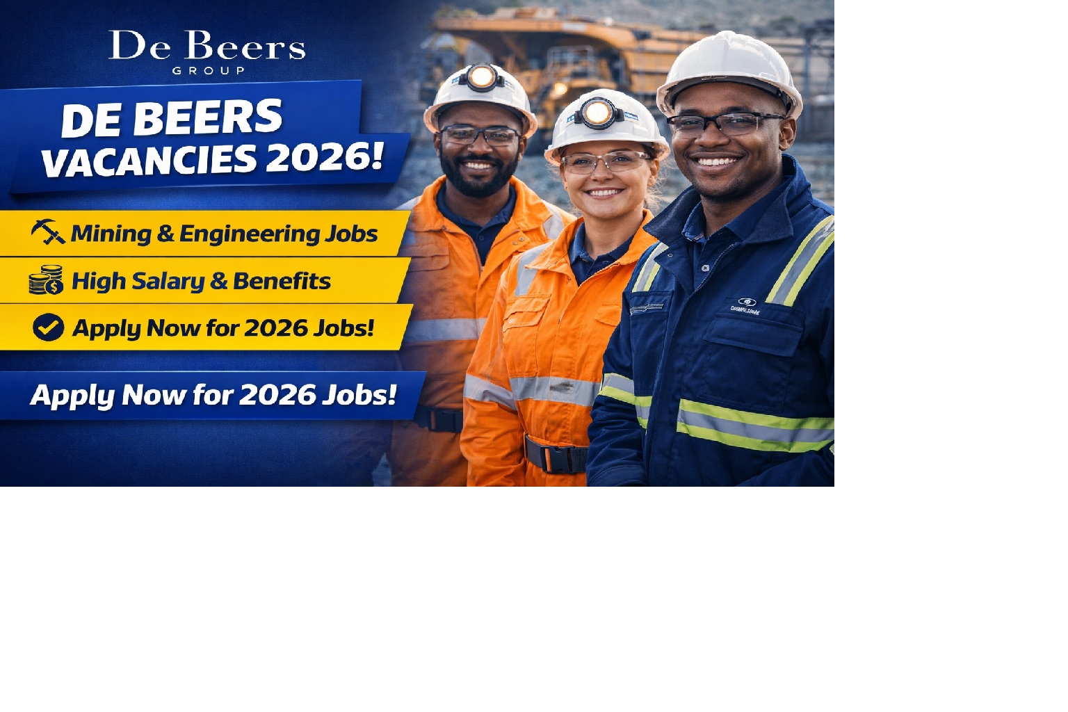 De Beers Vacancies 2026