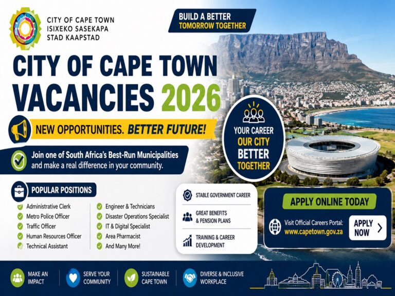 City of Cape Town Vacancies 2026