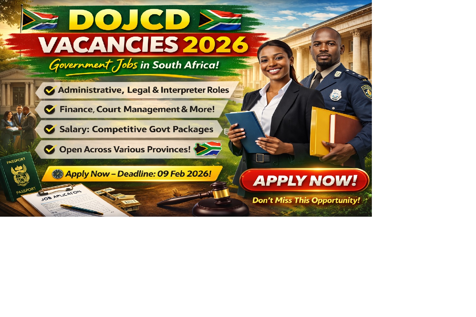 DOJ&CD Vacancies 2026