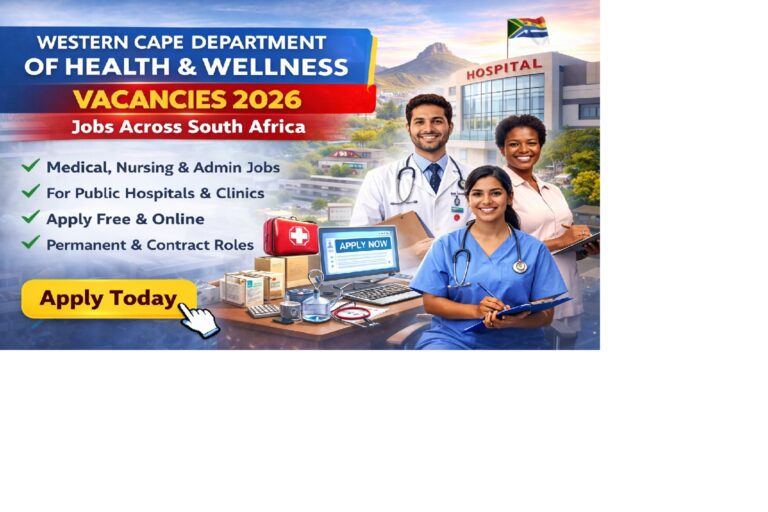 Western Cape Department of Health and Wellness Vacancies 2026