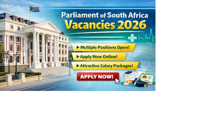 Parliament of South Africa Vacancies 2026