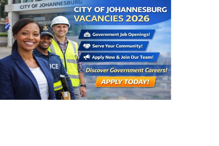 City of Johannesburg Vacancies 2026