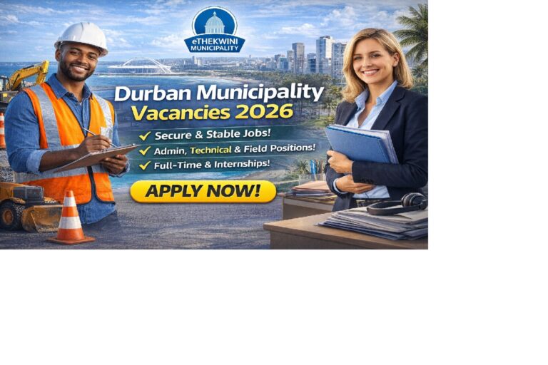 Durban Municipality Vacancies 2026