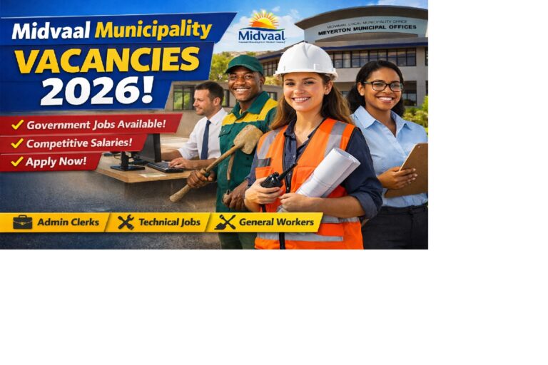 Midvaal Municipality Vacancies 2026