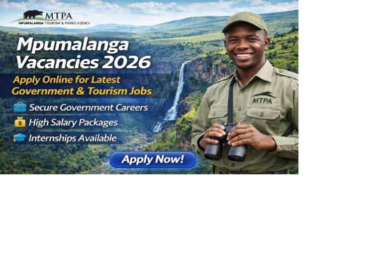 Mpumalanga Tourism and Parks Agency Vacancies 2026
