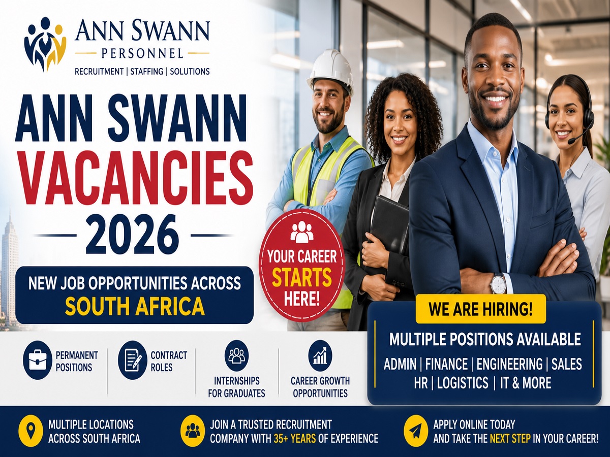 Ann Swann Vacancies 2026