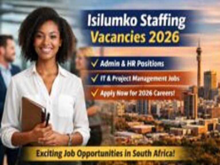 Isilumko Staffing Vacancies 2026